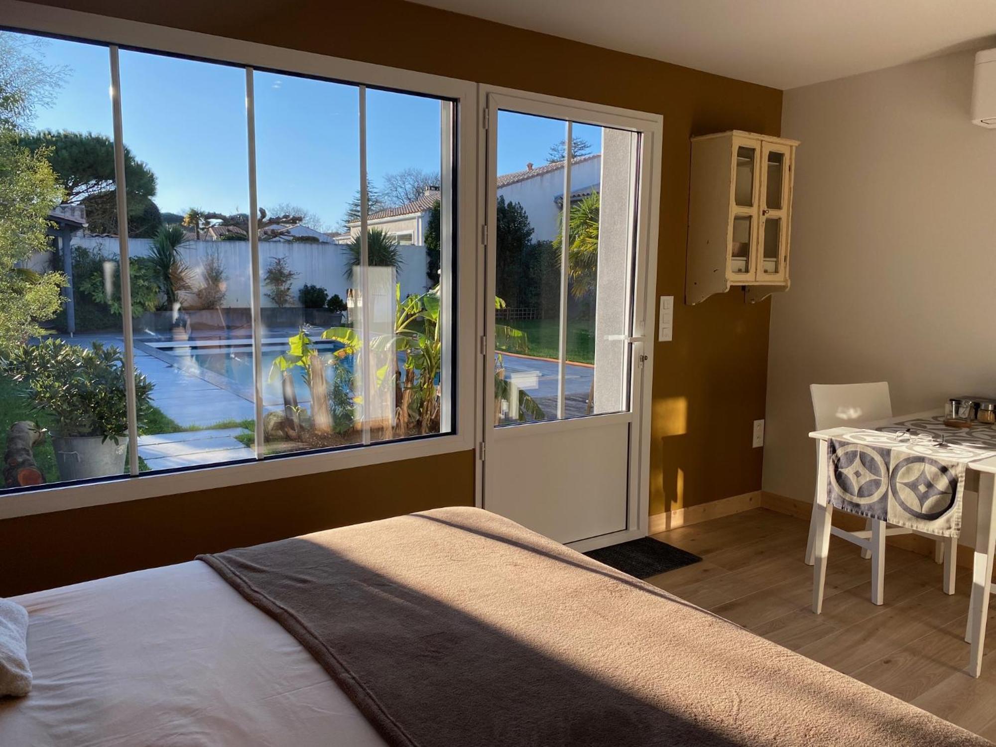 Maison M, Chambre Privee Acces Jardin Piscine Et Jacuzzi Pres De La Rochelle La Rochelle  Cameră foto
